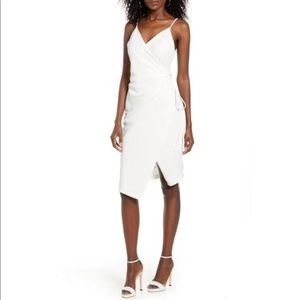 NWT Nordstrom 4SI3NNA Aerin Faux Wrap Dress White SM